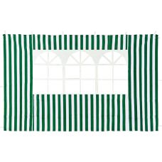 Стенка зеленая с окном для садового тента 4110